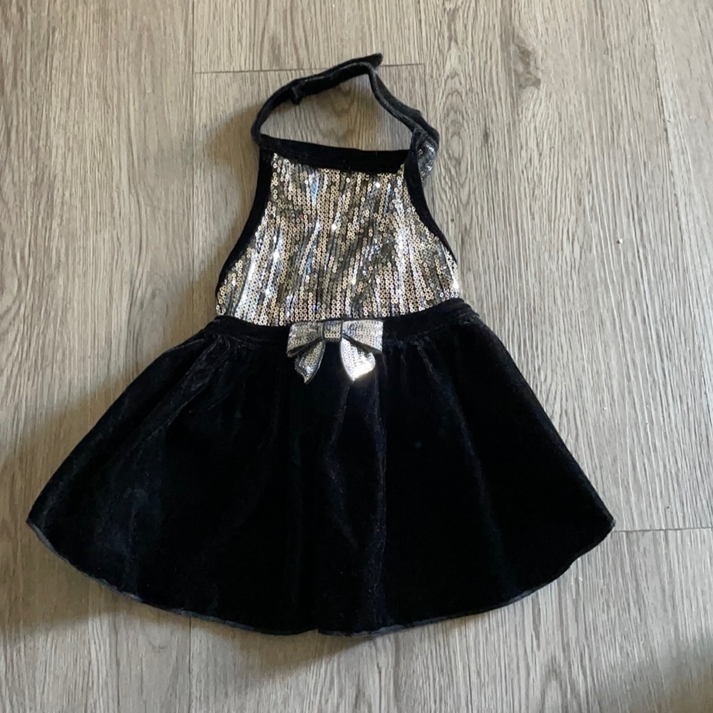 I See Spot velvet glitter dress size L🐶